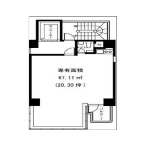 神奈川県横浜市　横浜駅徒歩3分　ビル２階物件図面