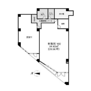 神奈川県川崎市　新百合ヶ丘駅徒歩20分　ビル１階物件図面