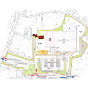 埼玉県さいたま市　西大宮駅徒歩14分　大型商業施設建て替え計画図面