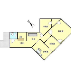神奈川県横浜市　洋光台駅徒歩15分　元クリニック1階店舗物件図面