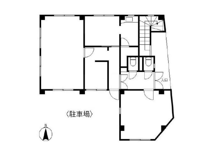東京都八王子市　八王子駅徒歩10分　ビル1階物件図面