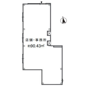 東京都葛飾区　お花茶屋駅徒歩6分　ビル1階物件図面