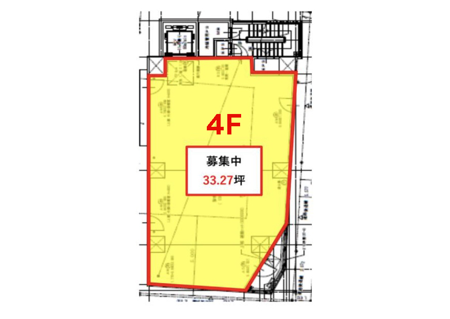 東京都荒川区　南千住駅徒歩3分　新築医療ビル４F物件図面