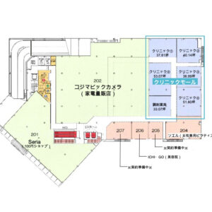 埼玉県川口市　大型商業施設計画2階クリニック区画募集物件図面