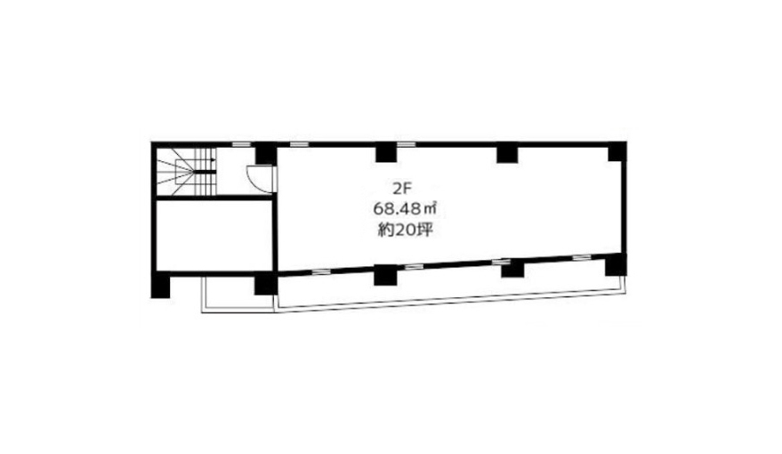 東京都杉並区 阿佐ヶ谷駅徒歩9分 ビル2階物件図面