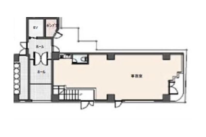 東京都江東区　菊川駅徒歩2分　ビル１階物件図面