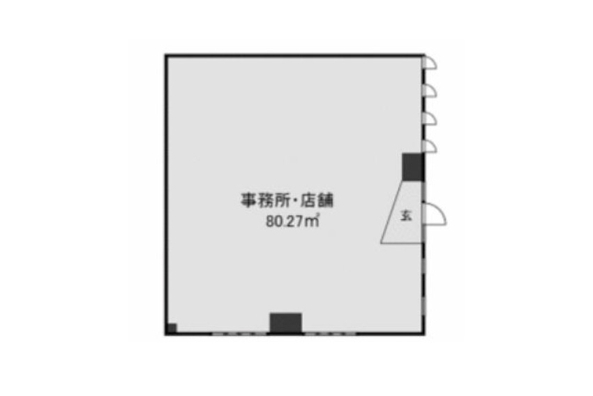 千葉県市川市　市川駅徒歩2分　ビル1階物件図面