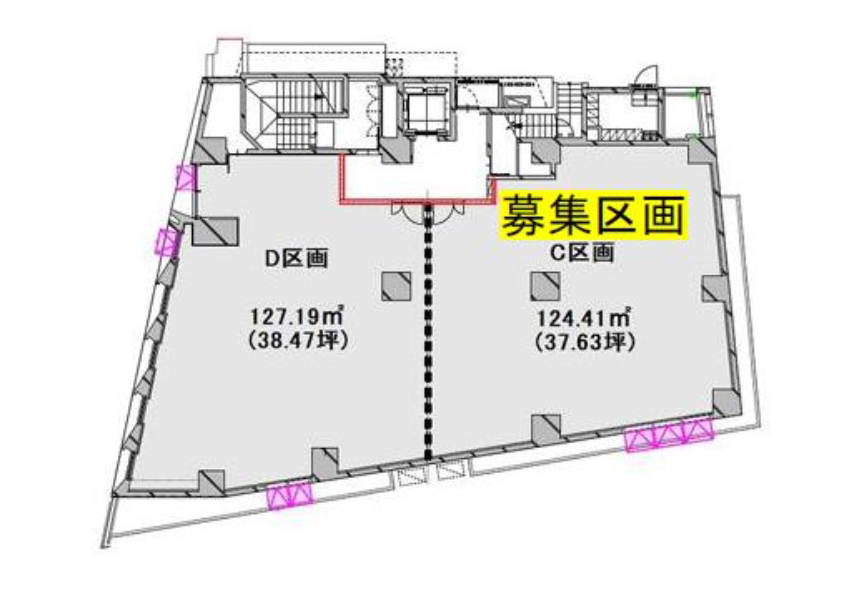 東京都渋谷区　代々木駅徒歩8分　ビル1階物件図面
