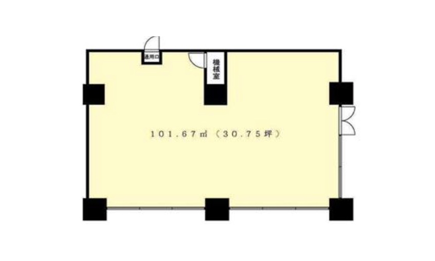 東京都港区　新橋駅徒歩8分　ビル1階クリニック区画物件図面