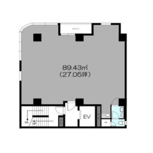 東京都新宿区　早稲田駅徒歩1分　ビル2階物件図面