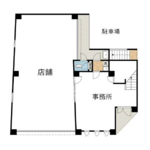 東京都八王子市　西八王子駅徒歩9分　ビル1階物件図面