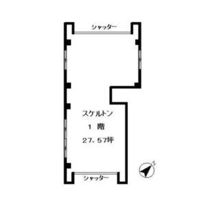 東京都豊島区　巣鴨駅徒歩4分　ビル1階物件図面