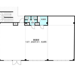 東京都大田区　雑色駅徒歩11分　ビル1階物件図面