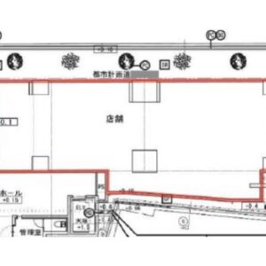 東京都中野区　中野新橋駅徒歩2分　新築ビル1階物件図面