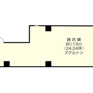 東京都豊島区　池袋駅徒歩10分　ビル１階物件図面