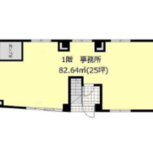 東京都渋谷区　千駄ヶ谷駅徒歩5分　ビル１階物件図面