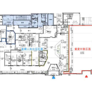 神奈川県横浜市　矢向駅徒歩３分　築浅クリニックモールビル１階物件図面