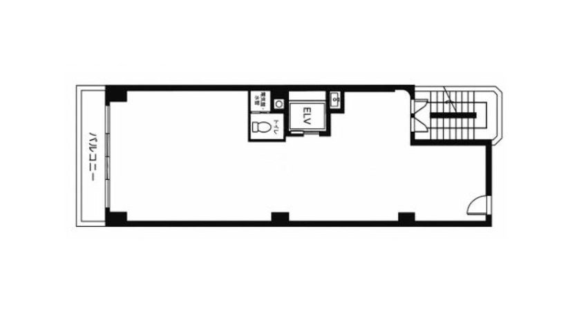 東京都北区　JR駒込駅徒歩3分　ビル２階物件図面