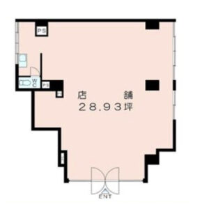 神奈川県藤沢市　藤沢駅徒歩7分　ビル1階物件図面