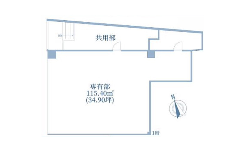 神奈川県横浜市　山手駅バス18分　ビル1階物件図面