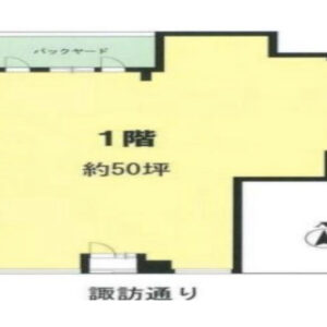 東京都新宿区　高田馬場駅徒歩6分　ビル1階物件図面