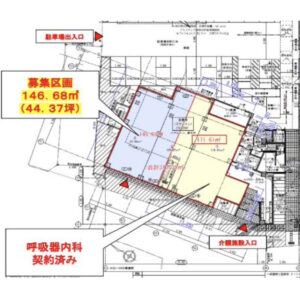 東京都世田谷区　桜上水駅徒歩18分　大型商業施設　新築計画１階物件図面