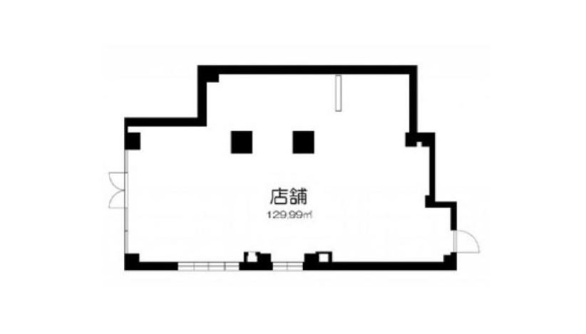 東京都板橋区　中板橋駅徒歩5分　ビル１階物件図面