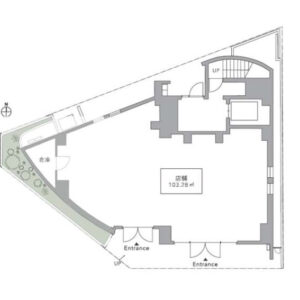 東京都世田谷区　千歳船橋駅近　新築計画ビル１階物件図面