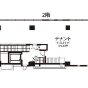 埼玉県富士見市　鶴瀬駅徒歩1分　新築ビル２階物件図面